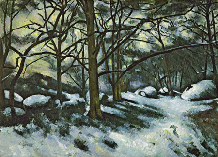 Cézanne.Nieve fundiéndose en Fontainebleau,1879-1880.Museum Modern of Art.Nueva York.