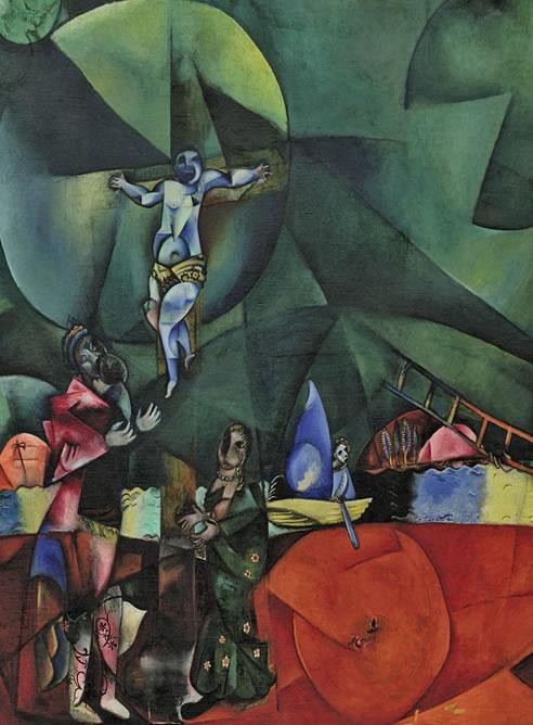 Gólgota, 1912 Óleo sobre lienzo. Museo de Arte Moderno de Nueva York.174x192cm.Formato monumental refleja la importancia del tema en la tradición judeo cristiana,vinculado a sus raíces más profundas.Destreza y espectacularidad cubista en plenoSXX impacta!