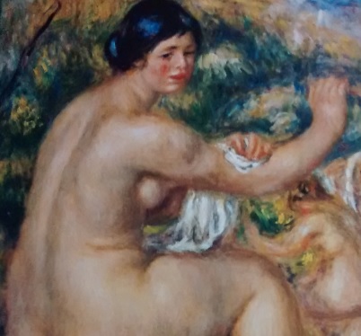 Pierre Auguste Renoir.Mujer secándose. 1912-14.Óleo sobre lienzo,67x52, Kunst Museum Wintertur.