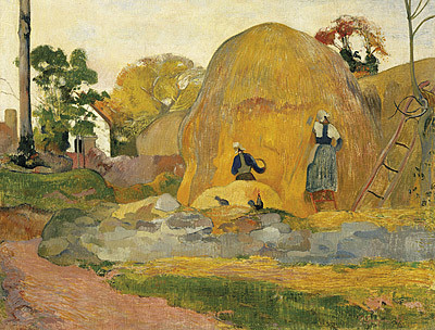 P.Gauguin.Les maules jaunes,1889. Espacio natural trasformado y sublimado.Colores arbitrarios.Enigmática composición sintética.