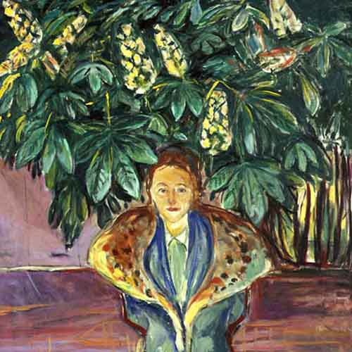 Bajo el castaño,1937.Óleo sobre lienzo.116x119cm.Munch Museet,Oslo