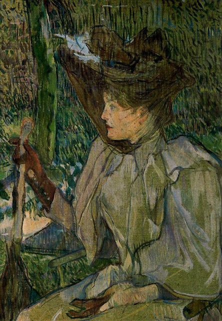 Toulouse Lautrec.La mujer con guantes 1890.Óleo sobre cartón, 54x40cm. Musée d´Orsay