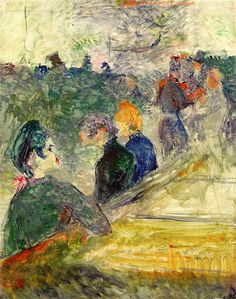 Toulouse Lautrec. En el baile del Moulin de la Galette 1889. Óleo sobre tabla 41x32cm. Colección Museo Somaya, Fundación Carlos Slim, Ciudad de México.