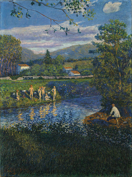 El baño en Rentería,1900.Óleo sobre lienzo.76x57cm.Museo de Bellas Artes de Bilbao.