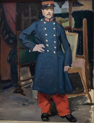 Jean Puy.Retrato de soldado 1903. Musée de Beaux Arts,Reims. Durante los primeros años los ex alumnos de Moreau cultivaron un estilo claramente deudor del impresionismo y el neoimpresionismo.