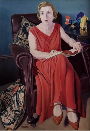 Cagnacio di San Pietro.Retrato de la Sra Wighi 1930-36.Museo de Arte Contemporáneo di Trento e Rovereto.