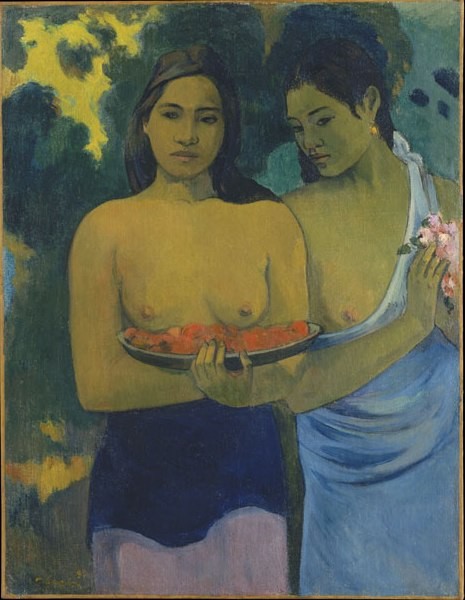 P Gauguin, Dos mujeres tahitianas, 1899. Óleo sobre lienzo.94x72cm,Metropolitan Museum of Art, Nueva York