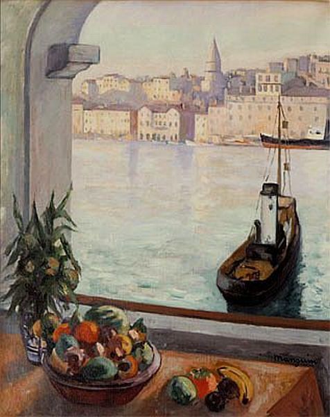 Henri Manguin.Vieux Port´`a Marseille 1925.Óleo sobre lienzo,81x65. Musée Ziem, Communne de Martigues.