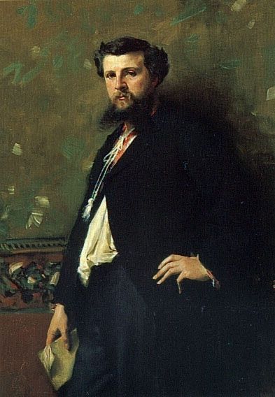 JOHN SINGER SARGENT. Édouard Pailleron 1879.Depósito del Château de Versailles en Musée d´Orsey. La aristocracia intelectual de la Belle Époque utiliza el retrato como promoción social.