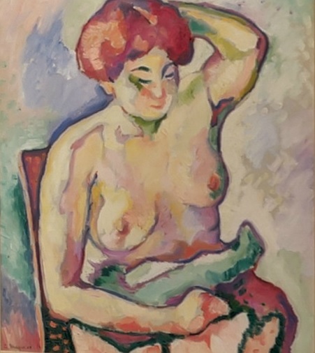 George Braque. Desnudo sentado. Colección particular. Londres.