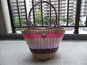 No.６２　New！　　グラデーションバッグ　　　価格２５００円　　　底直径１９ｃｍ×高さ２５ｃｍ