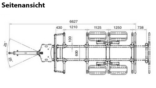 Uniforst Draufsicht Rückewagen | 12.48 und 14.49 / 7274 | Medl GmbH