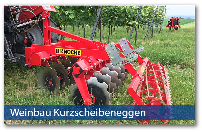 Weinbaukurzscheibeneggen von Knoche Maschinenbau