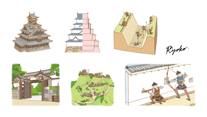 戦国武将に関する書籍の挿絵2