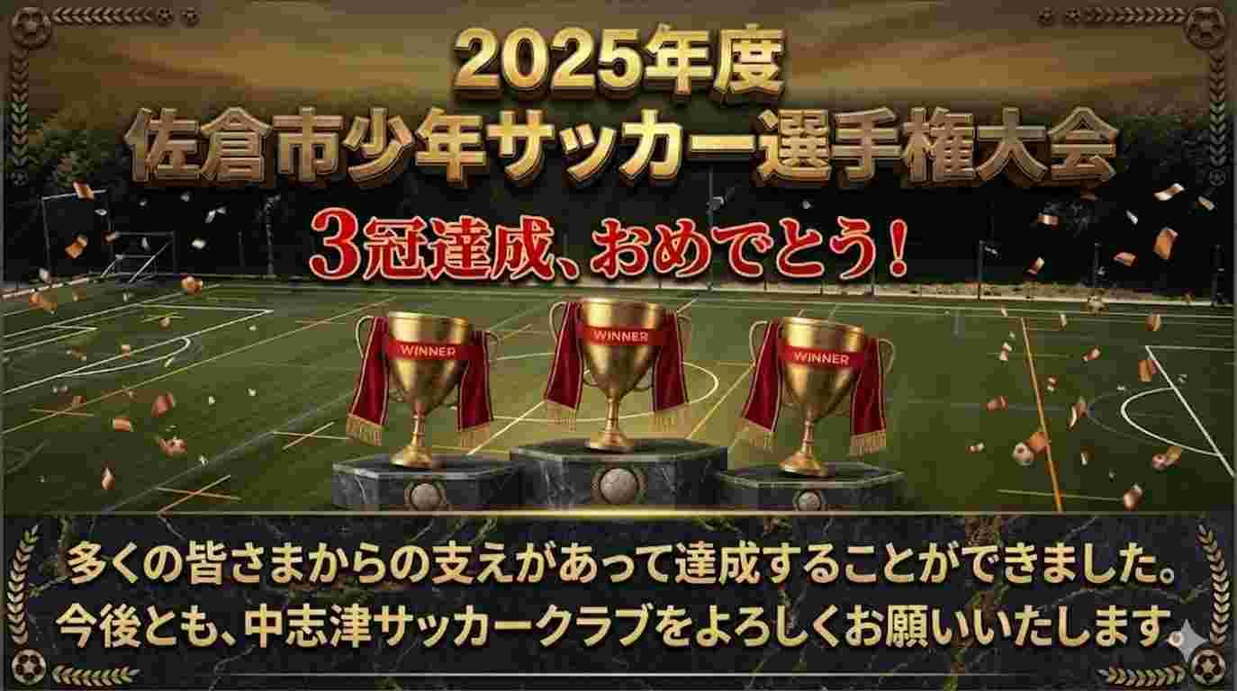 佐倉市少年サッカー選手権大会に出場した中志津SCの全学年。八千代市や四街道市からも通えるサッカークラブの活動実績