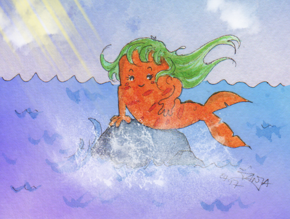 365-Tage-Doodle-Challenge - Stichwort: Meerjungfrau