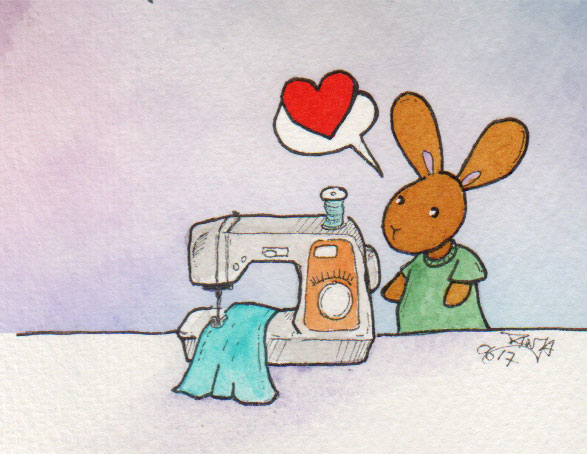 365-Tage-Doodle-Challenge - Stichwort: Nähmaschine