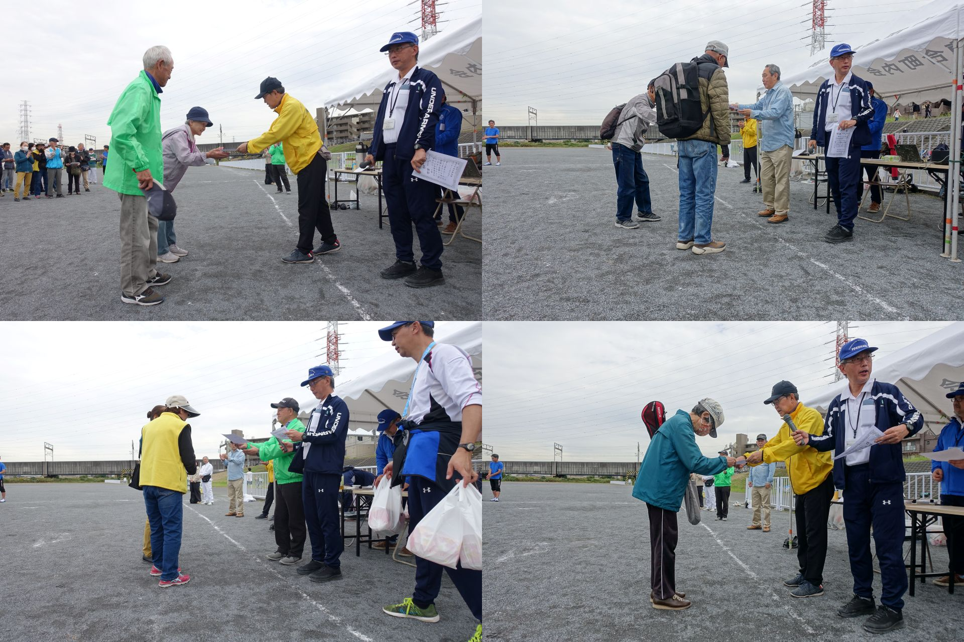 表彰式、優勝チームは249打数