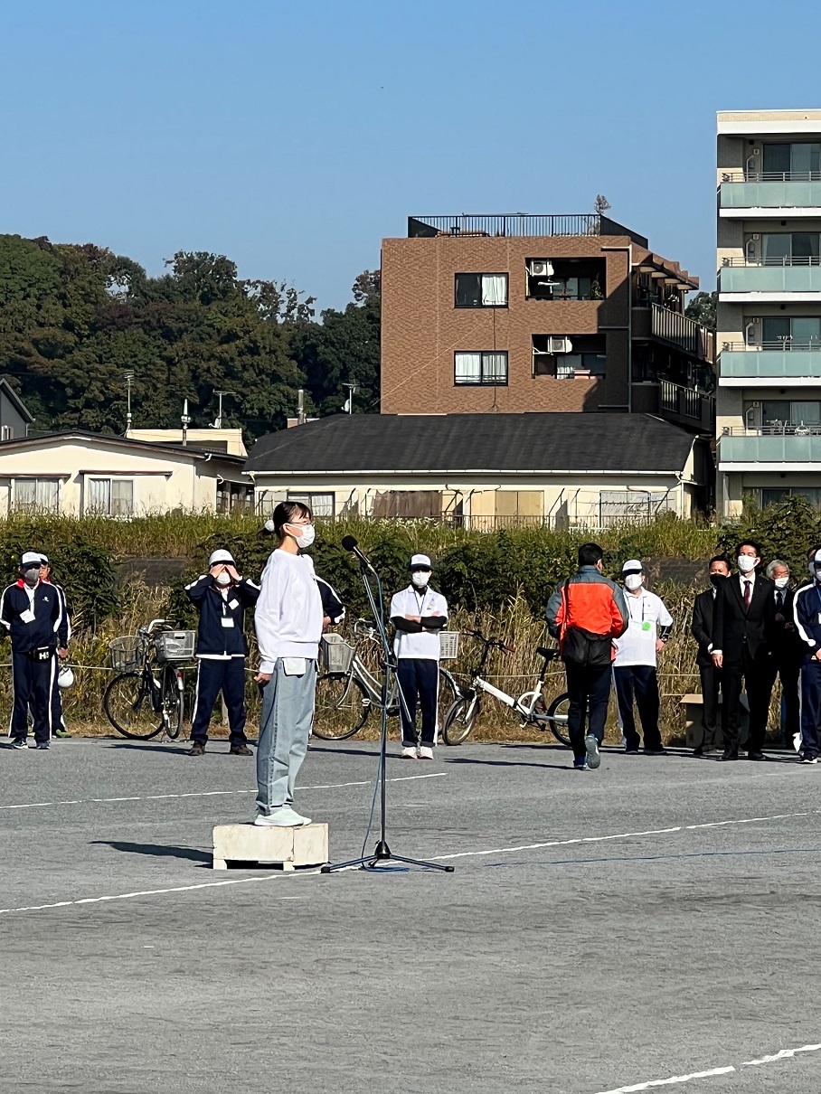 樽町代表の６年生が選手宣誓