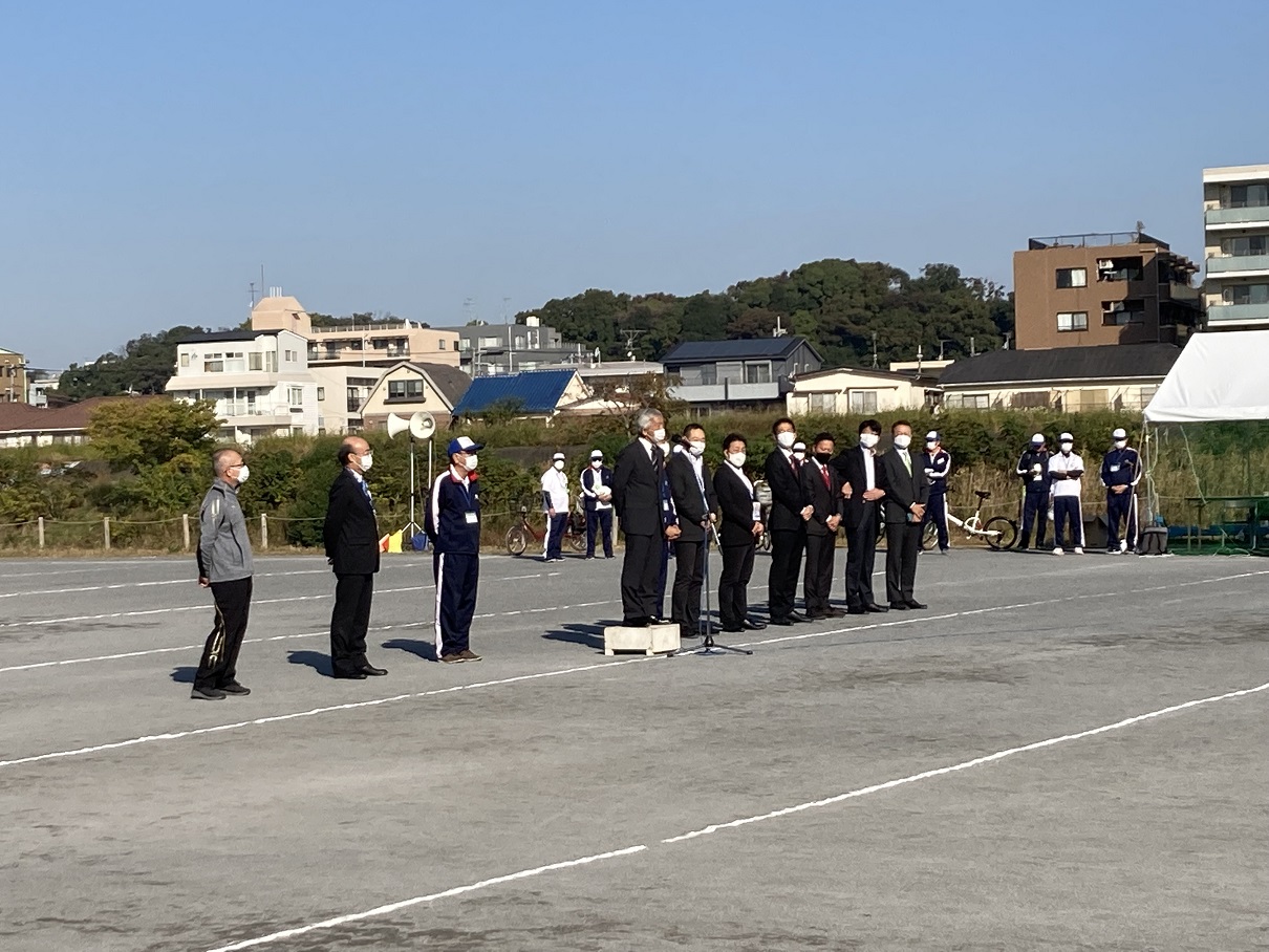 開会式　素晴らしい秋晴れでのスタートです