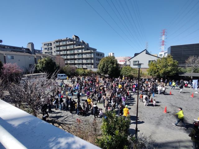 樽町地域ケアプラザ2階より。