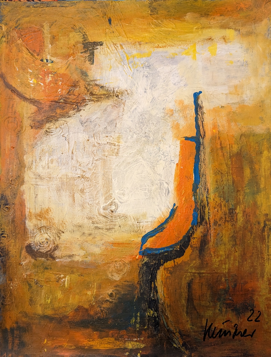 Losgelöst, Acryl und Mischtechnik auf Papier, 50 x 60 cm