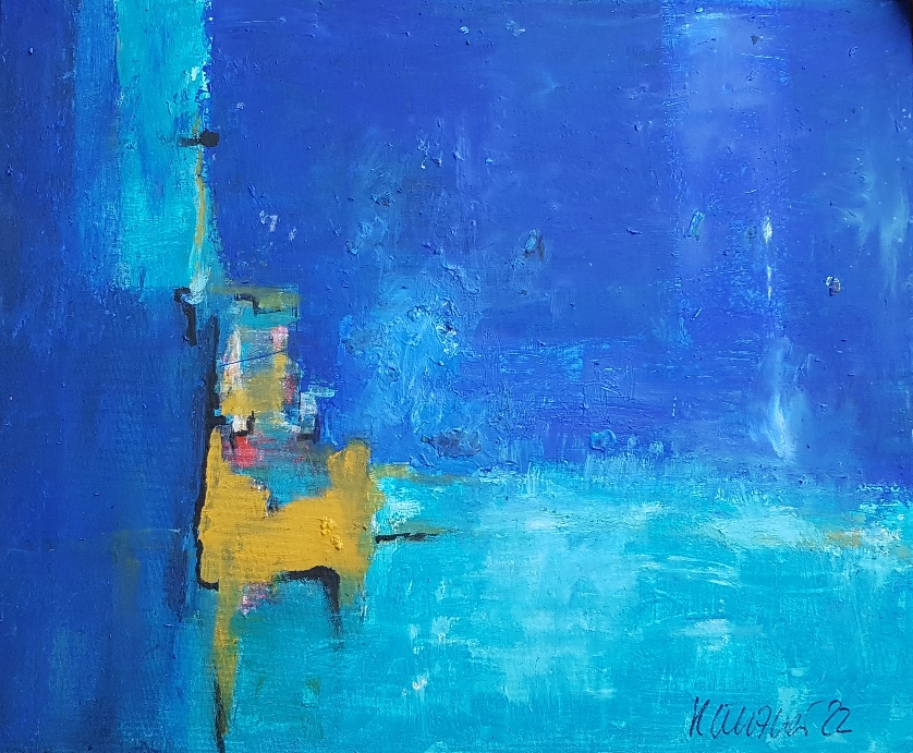 Door to Heaven, Acryl und Mischtechnik auf Leinwand, 50x60cm