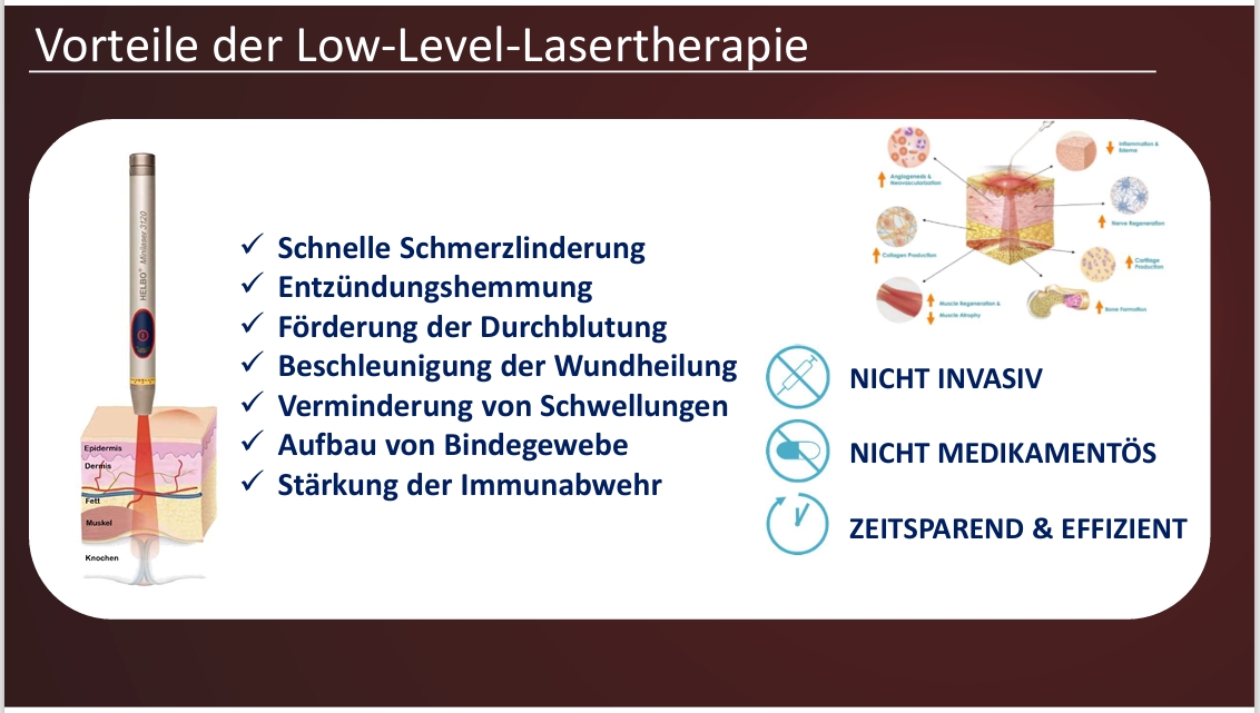 LLLT bei Fuss und Fit in Traun - nicht invasiv - nicht medikamentös - zeitsparend, effizent