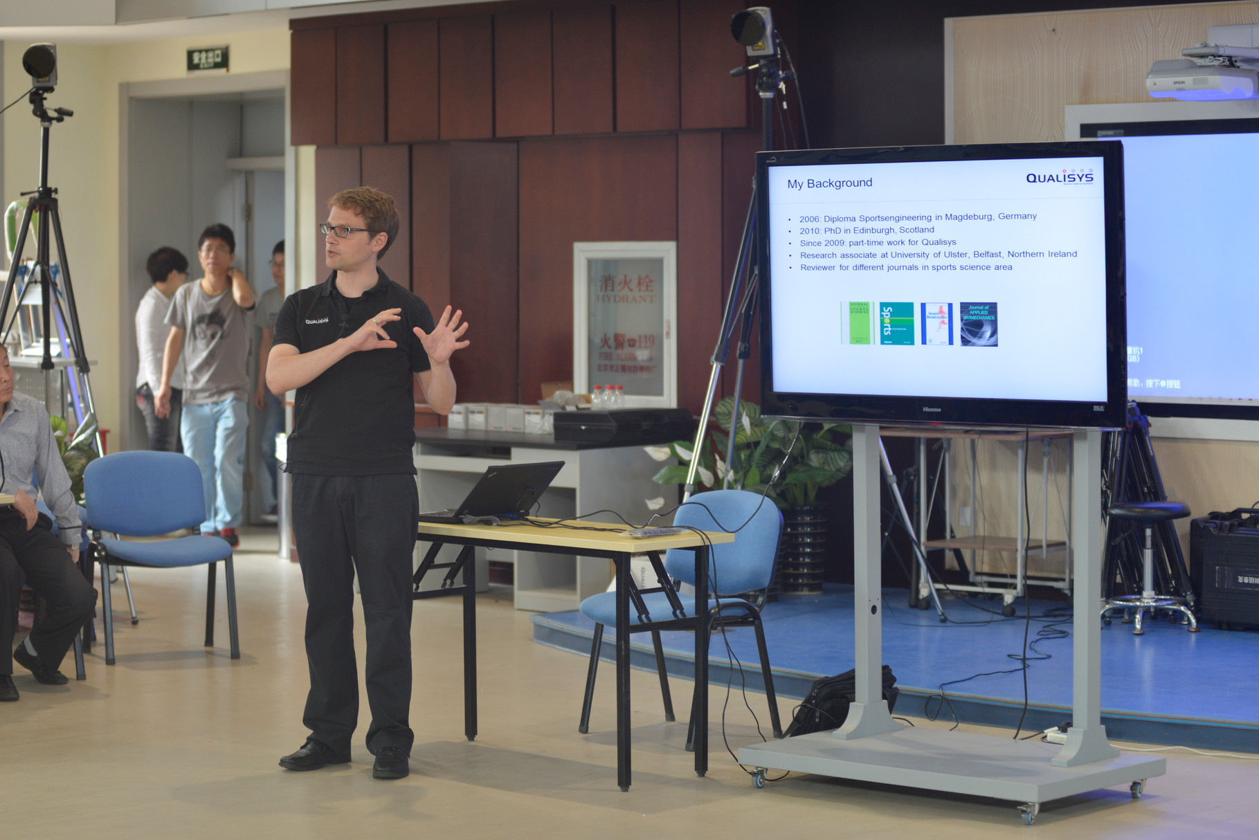 Presentation and demonstration at Beijing Sports University, China