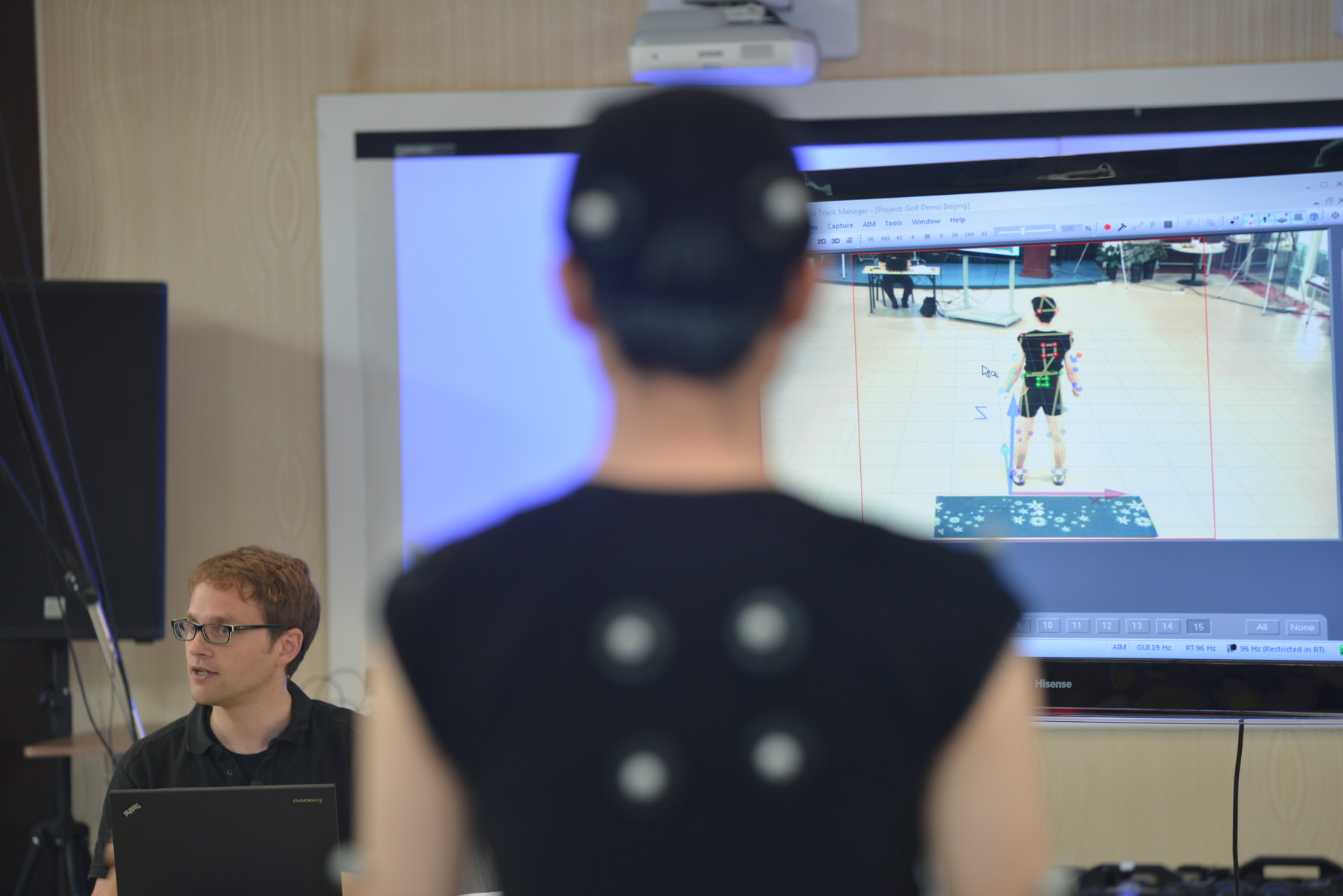 Presentation and demonstration at Beijing Sports University, China