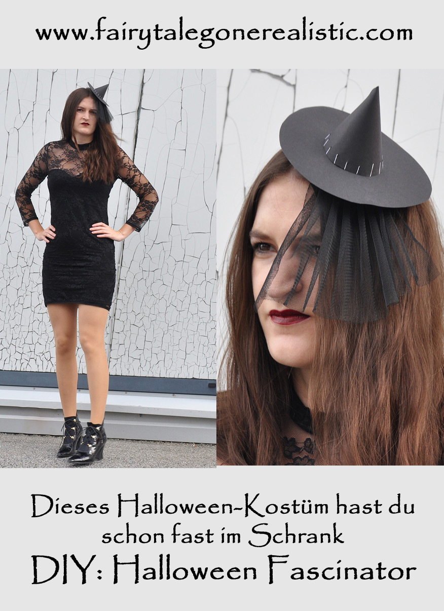 DIY Halloween Fascinator Hexe DIYFashion, Modeblog und Nähblog aus