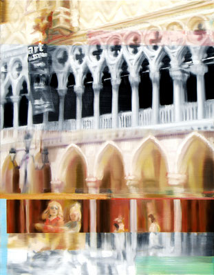 Venice, Doge´s Palace, Öl auf Leinwand, 2017