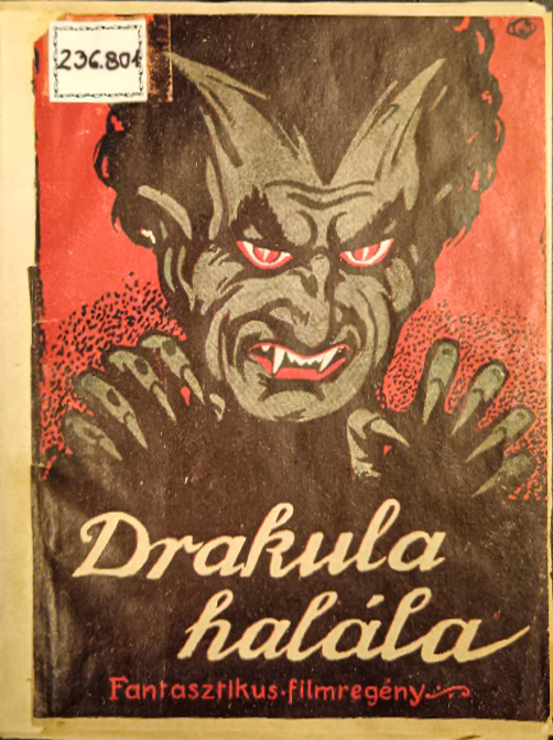 Fig. 2: the current cover of The Death of Dracula, Széchényi National Library