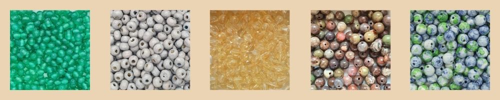 Schmucksteinperlen für Armbänder in verschiedenen Designs