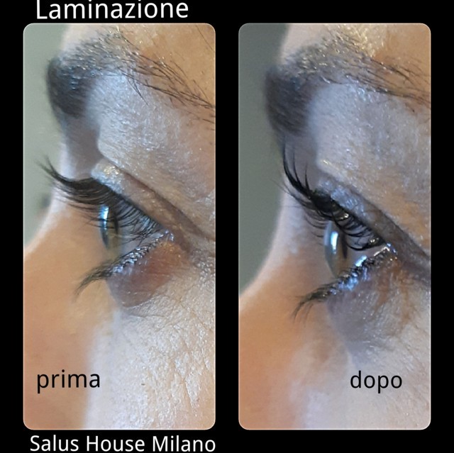 laminazione ciglia allungamento curvatura  salus house