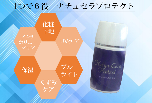 化粧下地、美容液、UVケアが1つに。ナチュセラプロテクト - 天然ヒト