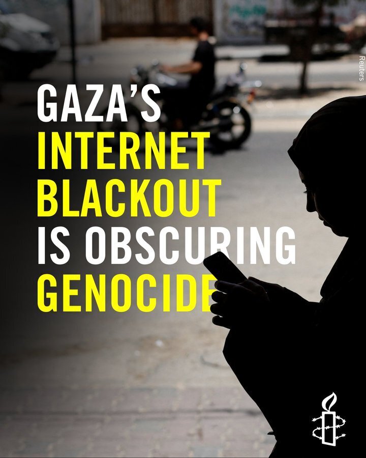 イスラエルは、ガザでのインターネットを遮断し、ジェノサイドを覆い隠そうとしている