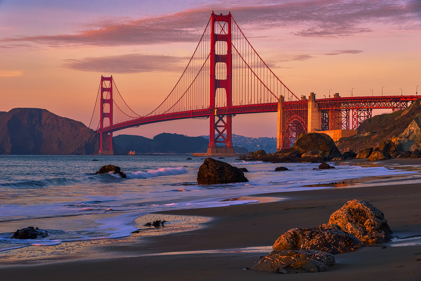 Photo Travel:  "Golden Gate Golden Hour" by Laura Lee Bartholomew