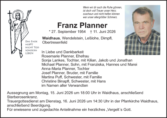 Der neue Tag vom 13.06.2026