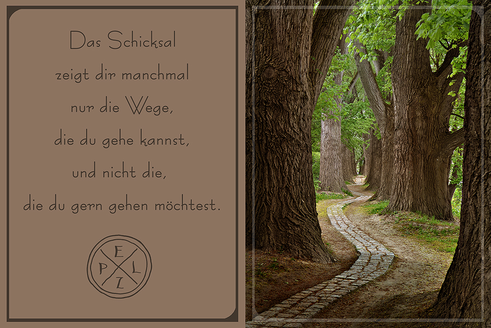 Titel: Nr. 1 / Schicksalsweg - Exponatgröße: 10 x 15 - Art: Fotografie / Kunstkarte - © by Pelz 2018