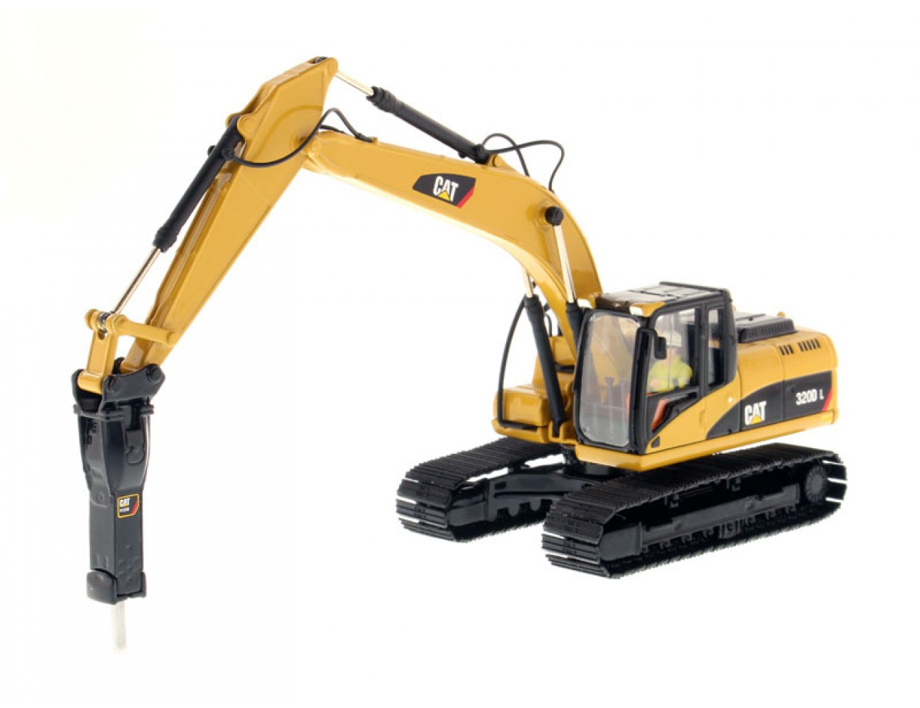 Fan De La Pelle Avec Brise Roche Caterpillar 320d L Agri Tp Miniatures