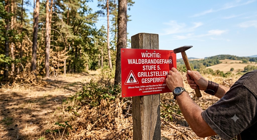 Christian Junele: "Regen Walter, ich brauche Regen!" Akute Waldbrandgefahr !