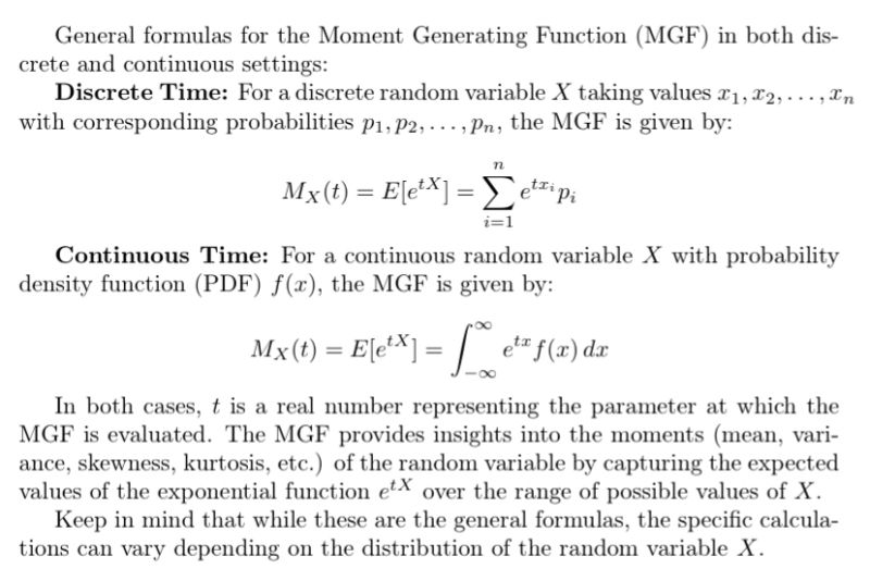 The Moment Generating Function (MGF) in layman’s terms…