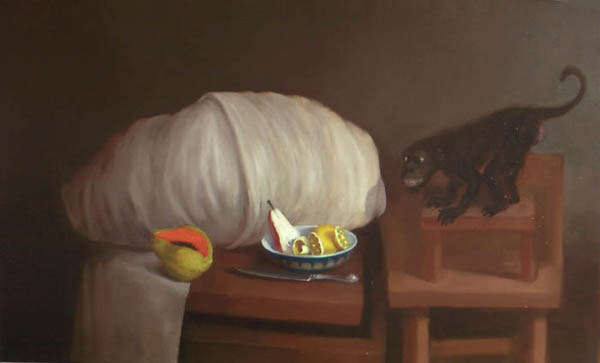 Pavel Feinstein: *N 808*, 2001, Öl/Leinwand, 90 x 150 cm
