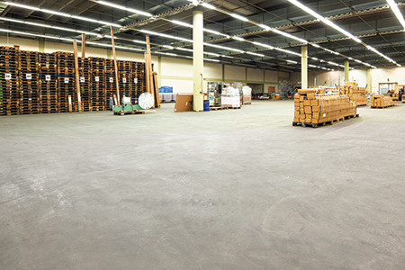 Gussasphalt Beschichtungen, Lagerhallen WOG Logistics 