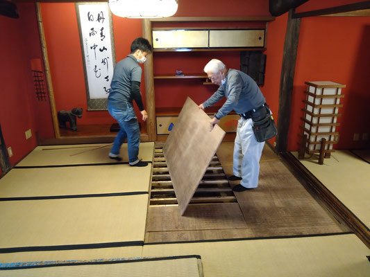 イクメンリフォーム施工にる愛知県小牧市の「合掌レストラン大蔵」の座敷部屋のリフォーム