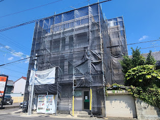 イクメンリフォームによる愛知県犬山市のビルの激安外壁塗装工事