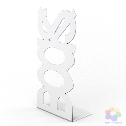 Fermalibri in acciaio verniciato argento 55001, bianco 55002, nero 55003, rosso 55008 € 2.50