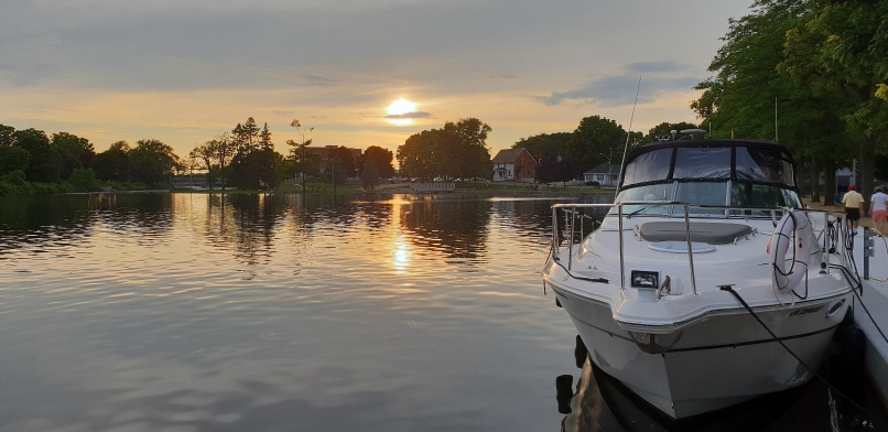 Smiths Falls, port du canal Rideau
