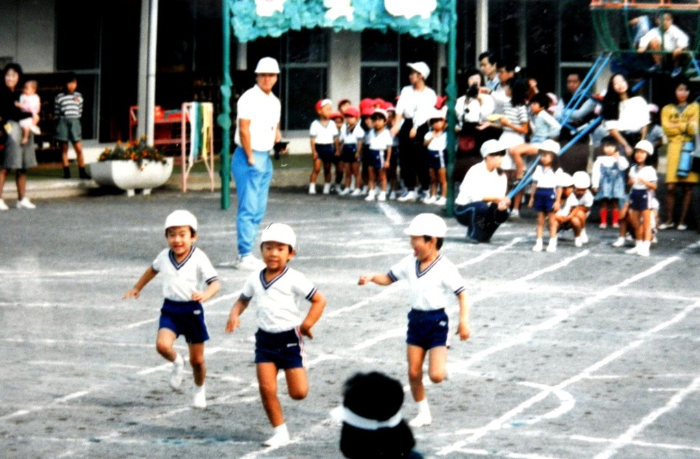 国分寺市光町のみふじ幼稚園運動会にて